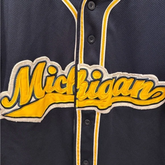 VTG STEVE & BARRYS Michigan Baseball Jersey - Picture 2 of 7